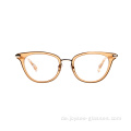 Cat Eye Trendy Fashion Design Full Rim Acetat optischer Rahmen